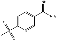 6-(甲磺酰基)-3-吡啶甲脒, 859987-11-4, 结构式