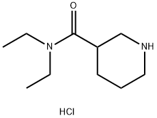 N,N-二乙基哌啶-3-甲酰胺盐酸盐, 859996-19-3, 结构式