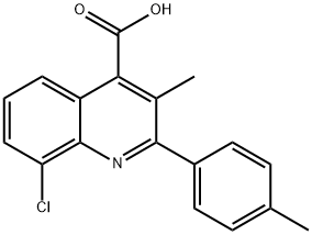 8-氯-3-甲基-2-(对甲苯基)喹啉-4-羧酸, 862647-92-5, 结构式