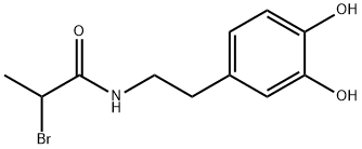 2-溴-N-[2-(3,4-二羟基苯基)乙基]丙酰胺, 862673-06-1, 结构式