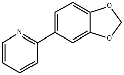 2-(2H- 1,3-苯并二氧戊-5-基)吡啶, 862743-22-4, 结构式