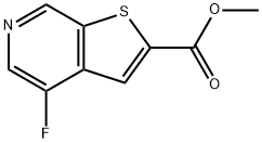 4-氟噻吩并[2,3-C]吡啶-2-羧酸甲酯, 870243-23-5, 结构式