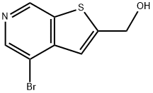 (4-溴噻吩并[2,3-C]吡啶-2-基)甲醇, 870243-94-0, 结构式