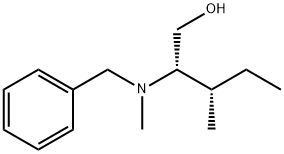 (2S,3S)-2-(苄基(甲基)氨基)-3-甲基戊-1-醇, 870640-62-3, 结构式