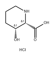 (2S,3R)-3-羟基哌啶-2-羧酸盐酸盐, 870651-01-7, 结构式