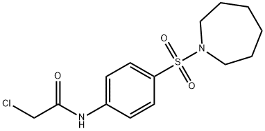 N-[4-(高哌啶-1-基磺酰基)苯基]-2-氯乙酰胺, 870693-14-4, 结构式