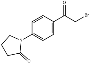 1-[4-(2-溴乙酰基)苯基]吡咯烷-2-酮, 870761-09-4, 结构式