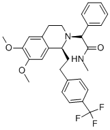 (R)-2-((S)-6,7-二甲氧基-1-(4-(三氟甲基)苯乙基)-3,4-二氢异喹啉-2(1H)-YL)-N-甲基-2-苯乙胺, 871224-63-4, 结构式