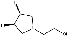 (3R,4R)-3,4-二氟吡咯烷-1-乙醇, 871822-43-4, 结构式