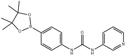 4-(吡啶-3-基脲基)苯硼酸频哪醇酯, 874298-19-8, 结构式