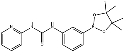 3-(吡啶-2-基脲基)苯硼酸频哪醇酯, 874301-59-4, 结构式