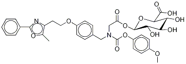 化合物 MURAGLITAZAR GLUCURONIDE, 875430-26-5, 结构式