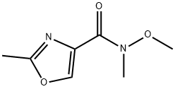 N-甲氧基-N,2-二甲基-恶唑-4-甲酰胺, 875553-59-6, 结构式