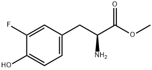 (S)-2-氨基-3-(3-氟-4-羟基苯基)丙酸甲酯, 875608-97-2, 结构式