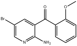 2-氨基-3-(2-甲氧基苯甲酰基)-5-溴吡啶, 875639-76-2, 结构式