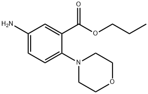 5-氨基-2-吗啉-4-基-苯甲酸丙酯, 876892-54-5, 结构式