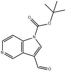 3-甲酰基-1H-吡咯并[3,2-C]吡啶-1-羧酸叔丁酯, 877060-55-4, 结构式