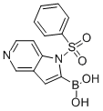 (1-(苯磺酰基)-1H-吡咯并[3,2-C]吡啶-2-基)硼酸, 877060-46-3, 结构式