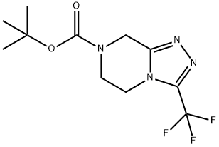 3-(三氟甲基)-5,6-二氫-[1,2,4]噻唑[4,3-A]吡嗪-7(8H)-羧酸叔丁酯, 877402-43-2, 結(jié)構(gòu)式