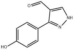 3-(4-羟苯基)-1H-吡唑-4-甲醛, 879996-57-3, 结构式