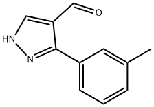 3-(3-甲基苯基)-2H-吡唑-4-甲醛, 879996-61-9, 结构式