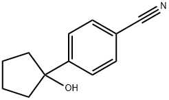 4-(1-羟基环戊基)苯腈, 880080-82-0, 结构式