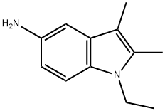 1 -乙基-2,3-二甲基-1H-吲哚-5-胺, 883539-17-1, 结构式