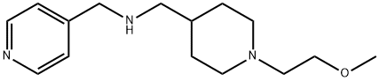 1-(1-(2-甲氧基乙基)哌啶-4-基)-N-(吡啶-4-基甲基)甲胺, 883541-14-8, 结构式