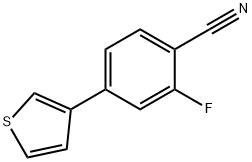 2-氟-4-(噻吩-3-基)苯甲腈, 886361-69-9, 結(jié)構(gòu)式