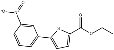 5-(3-硝基苯基)噻吩-2-甲酸乙酯, 886361-77-9, 結(jié)構(gòu)式