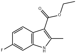 6-氟-2-甲基-1H-吲哚-3-羧酸乙酯, 886362-69-2, 结构式