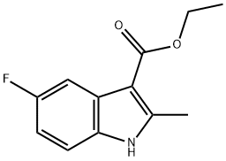 5-氟-2-甲基-1H-吲哚-3-羧酸乙酯, 886362-70-5, 结构式