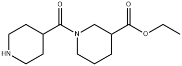 1-(哌啶-4-羰基)哌啶-3-甲酸乙酯, 886504-48-9, 结构式