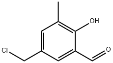 5-(氯甲基)-2-羟基-3-甲基苯甲醛, 886504-65-0, 结构式