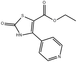 2-氧代-4-(吡啶-4-基)-2,3-二氢噻唑-5-甲酸乙酯, 886505-28-8, 结构式