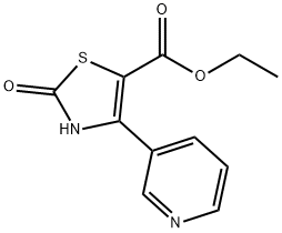 2-氧代-4-(吡啶-3-基)-2,3-二氢噻唑-5-甲酸乙酯, 886505-32-4, 结构式