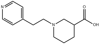 1-[2-(4-吡啶基)乙基]3-哌啶甲酸, 886506-27-0, 结构式