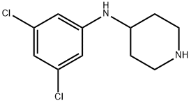 N-(3,5-二氯苯基)哌啶-4-胺, 886506-51-0, 结构式