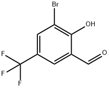 3-溴-2-羟基-5-(三氟甲基)苯甲醛, 886762-43-2, 结构式