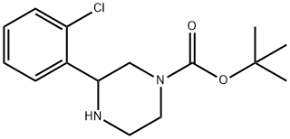 3-(2-氯苯基)哌嗪-1-羧酸叔丁酯, 886767-33-5, 结构式