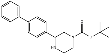 1-BOC-3-联苯-4-基-哌嗪, 886770-41-8, 结构式