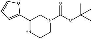 1-BOC-3-呋喃-2-基-哌嗪, 886771-26-2, 结构式