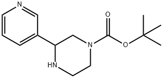 3-(吡啶-3-基)哌嗪-1-羧酸叔丁酯, 886771-02-4, 结构式