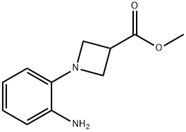 1-(2-氨基苯基)氮杂环丁烷-3-甲酸甲酯, 887595-87-1, 结构式