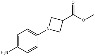 1-(4-氨基苯基)氮杂环丁烷-3-甲酸甲酯, 887595-92-8, 结构式