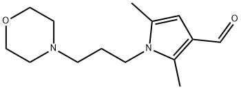 2,5-二甲基-1-(3-吗啉丙基)-1H-吡咯-3-甲醛, 887694-87-3, 结构式