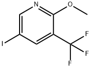 5-碘-2-甲氧基-3-(三氟甲基)吡啶, 887707-27-9, 结构式