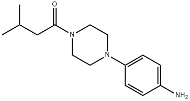 1-[4-(4-氨基苯基)-1-	哌嗪]-3-甲基丁-1-酮, 887833-51-4, 结构式