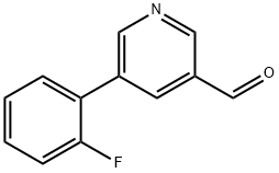 5-(2-氟苯基)-3-吡啶甲醛, 887973-67-3, 结构式