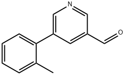 5-(邻甲苯基)烟醛, 887973-89-9, 结构式